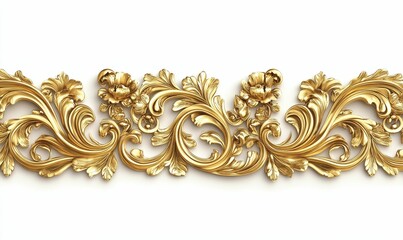 Ornate gold floral border, elegant design.