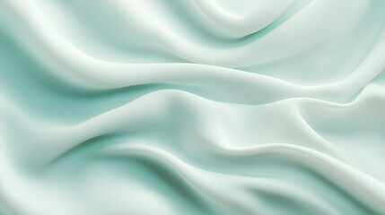 Obraz premium Abstract Draped Light Green Fabric Texture