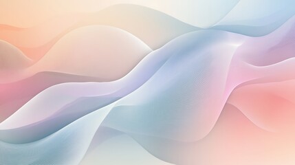 Pastel Waves Abstract Background Design