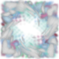 Obraz premium An abstract transparent psychedelic burst vignette design element overlay.