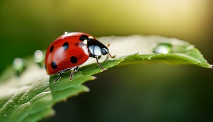 Obraz premium ladybird on a leaf