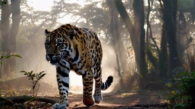 Portrait of a tiger in the zoo showcasing its striking stripes and wild naturePortrait of a tiger in the zoo showcasing its striking stripes and wild nature