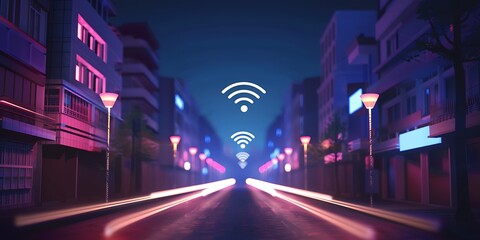 Modern City with Wireless Network Connection Enabling Seamless Connectivity, Smart Infrastructure, and Future-Ready Urban Development