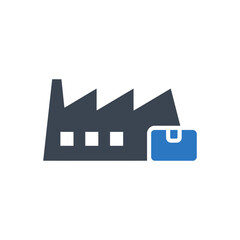 Factory Package Production Icon