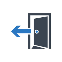 Open Door Arrow Icon