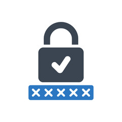 Secure Password Lock Icon