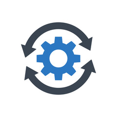 Gear Cycle Process Icon
