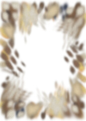 An abstract transparent psychedelic burst vignette design element overlay.