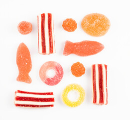 Swedish Candy, Colorful Candy, Gummy Candy, Candy Background, Trendy Food, Food Background, Candy Macro Photo, Gummy Fish Candy, Chewy Candy Background