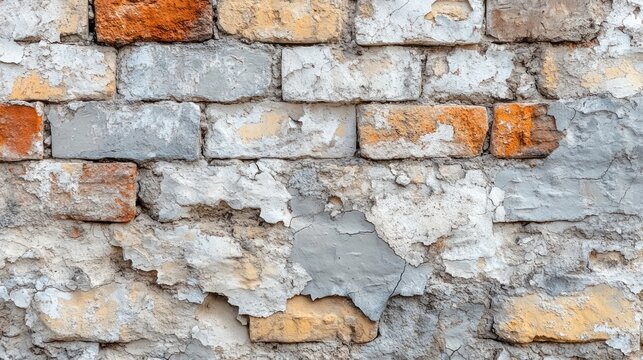 Weathered brick wall texture.