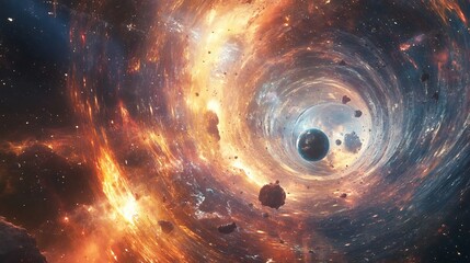 European space explorer navigating through space time continuum using advanced technology explore theoretical physic uncover dark matter depth of universe mission filled mind bending scenario