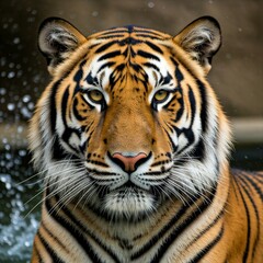 Fototapeta premium tiger in the sun