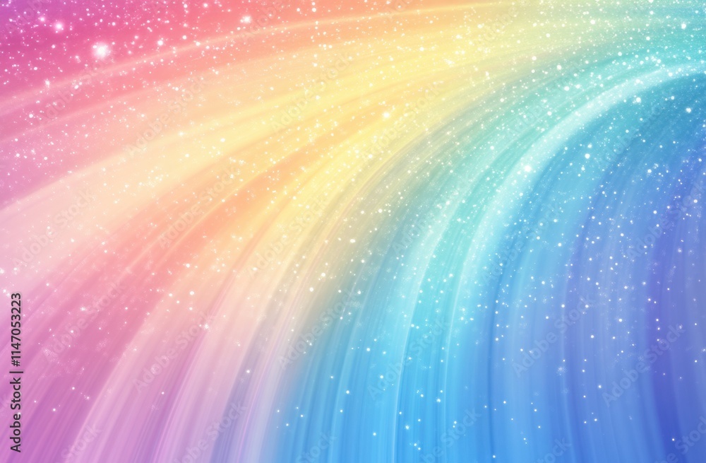 Poster a soft pastel rainbow gradient background with delicate gradients, creating an ethereal and dreamy a