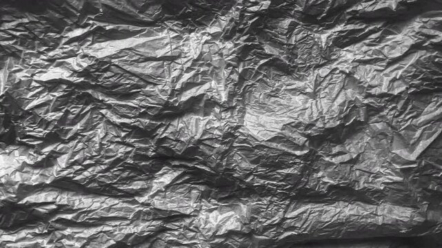 Gray crumpled paper background.