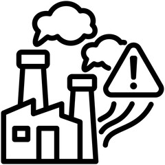 Industrial Pollution Icon