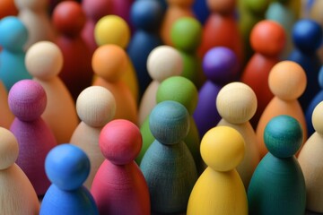 Naklejka premium Human resource management fosters employee well-being and productivity. 