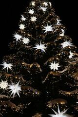 The Sparkling Holiday Decorations Adorning a Beautifully Decorated Christmas Tree