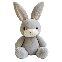 Obraz premium A plush toy bunny on a white background