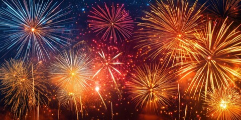 Vibrant Fireworks Celebration