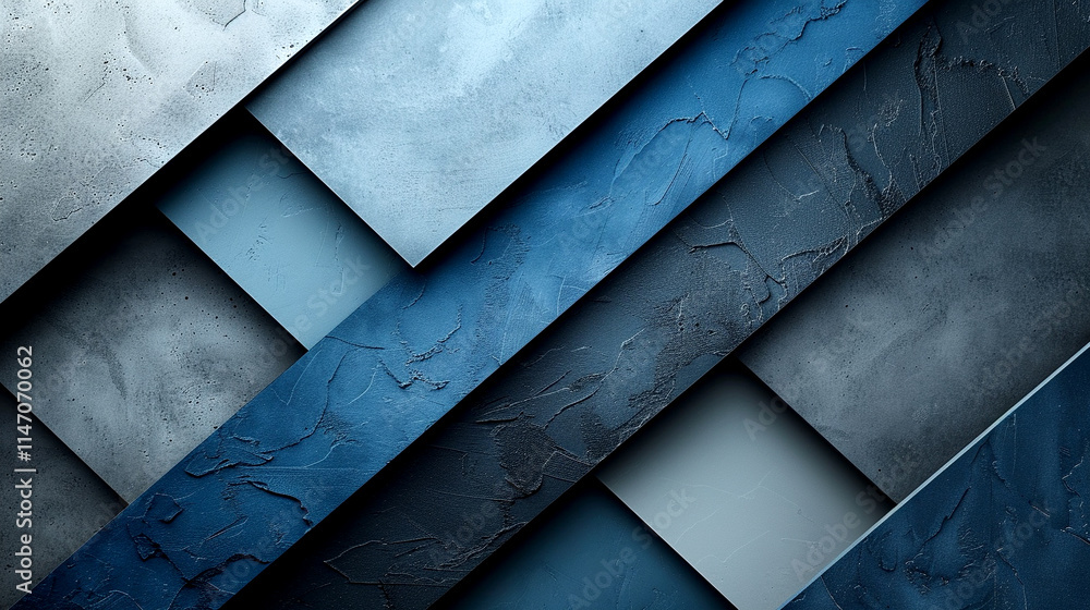 Poster layers of texture and color create a dynamic visual experience