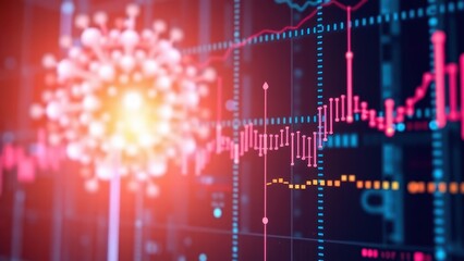 Fototapeta premium Data analysis science and big data with AI technology