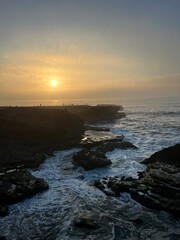 sunset over the sea