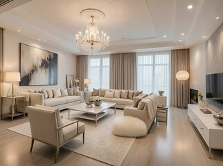 Close-up of a living room