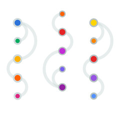 Arc Diagram 6arcs rainbow