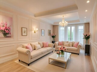 Close-up of a living room