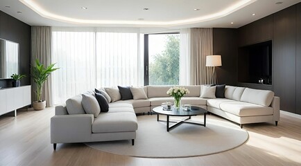 Close-up of a living room