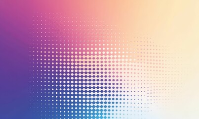 Obraz premium Abstract pastel gradient with dot pattern.