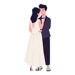 Obraz premium wedding couple standing