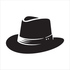 hat silhouette vector