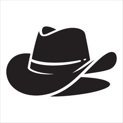 hat silhouette vector