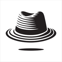 hat silhouette vector