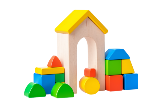 wooden toy building blocks