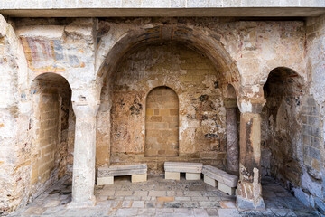 Remains of the Byzantine basilica on the side of Church of the Annunciation (in Italian 