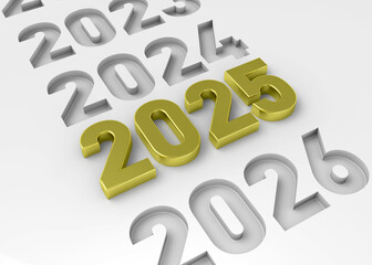 Happy New Year - 3D Render