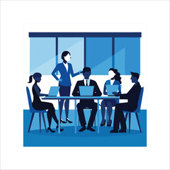 Business Meeting with Diverse Group of People