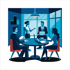 Business Meeting with Diverse Group of People