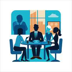 Business Meeting with Diverse Group of People