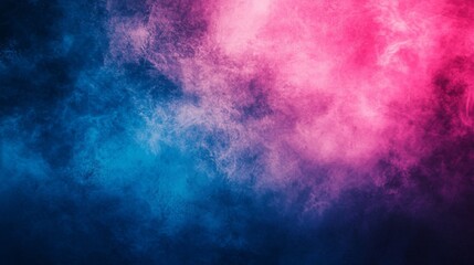 Fototapeta premium Abstract vibrant pink and blue cosmic nebula