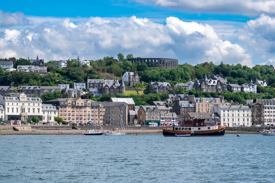 The Scottish town of Oban viewed from the sea