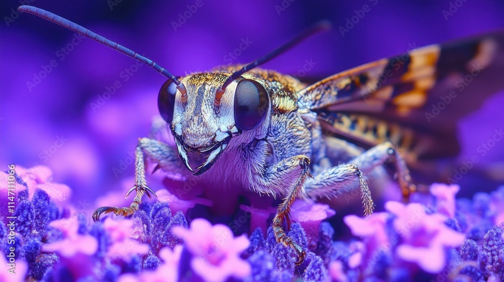 Poster insect close-up tiny inhabitants abstract image one main object high quality very detailed
