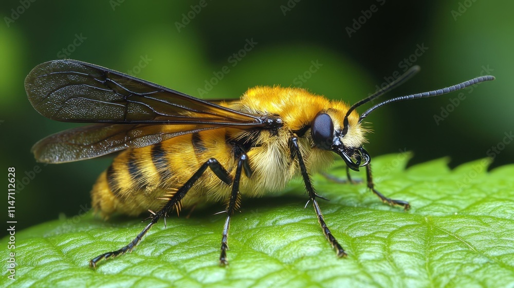 Poster insect close-up intriguing behavior abstract image one main object high quality very detailed