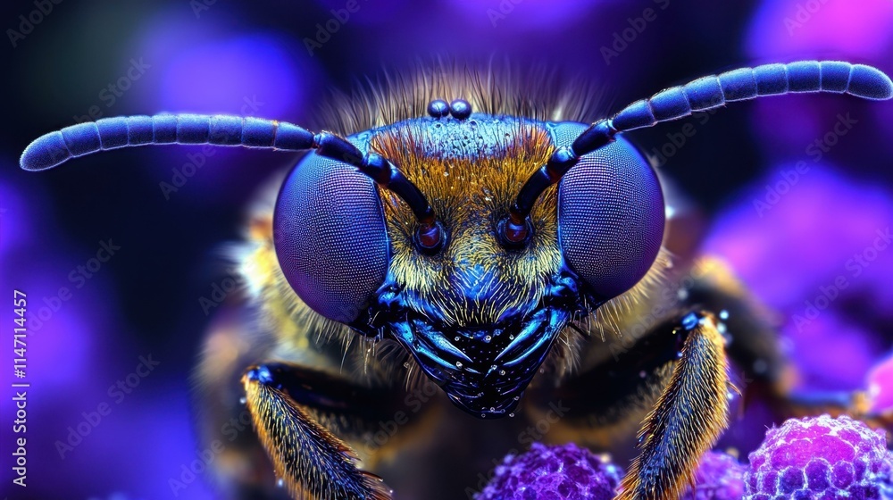 Poster insect close-up microscopic universe abstract image one main object high quality very detailed