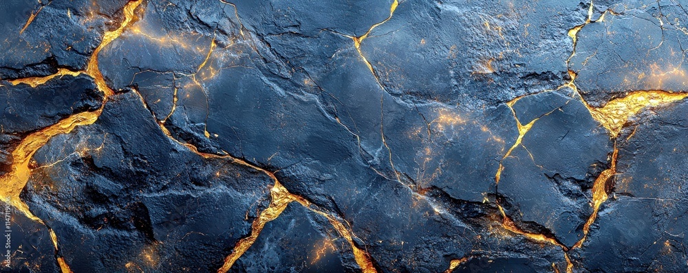 Poster abstract textured black stone surface with golden veins creating a stunning background for artistic 