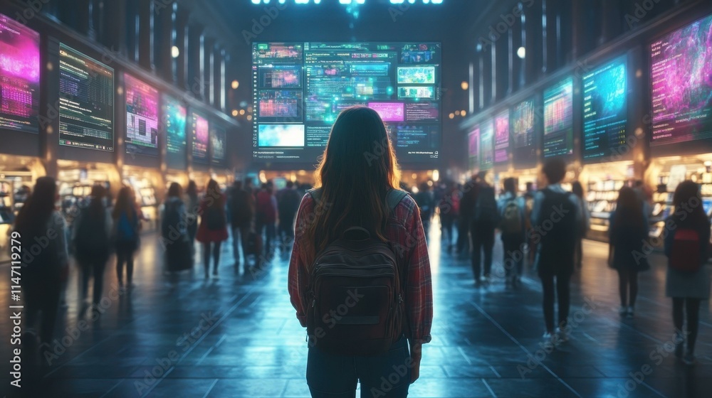 Poster ai-powered education platforms a personalized learning path tailored to each student's unique streng