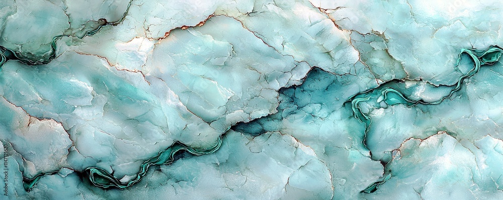 Poster abstract fluid art with azure tones and soft textures creating a serene background for creative proj