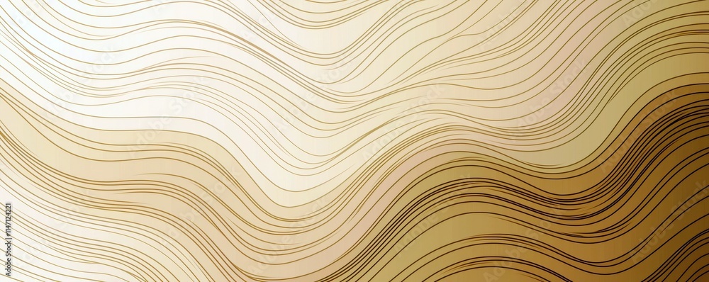 Poster abstract warm tones flowing lines pattern on neutral background for various creative and decorative 